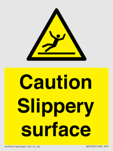 Caution Slippery surface